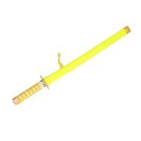 Ninja vechters zwaard verkleed wapen geel 65 cm Geel