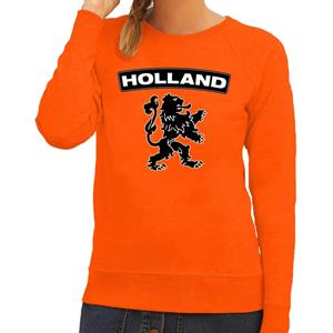Shoppartners Oranje Holland zwarte leeuw sweater dames Oranje