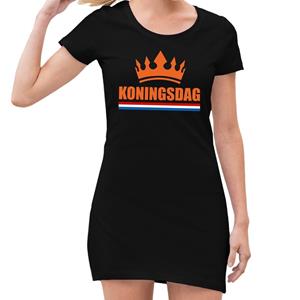 Shoppartners Zwart Koningsdag kroon jurk dames Zwart
