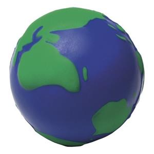 Anti-stressbal wereldbol 6,5 cm -