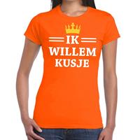 Shoppartners Oranje Ik Willem kusje t-shirt dames Oranje