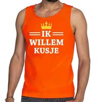 Shoppartners Oranje Ik Willem kusje tanktop / mouwloos shirt heren Oranje