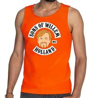 Shoppartners Oranje Sons of Willem tanktop / mouwloos shirt heren Oranje