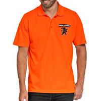 Shoppartners Koningsdag poloshirt Holland met leeuw oranje voor heren