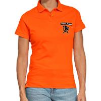 Shoppartners Koningsdag poloshirt Holland met leeuw oranje voor dames