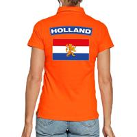 Shoppartners Holland supporter poloshirt oranje voor dames