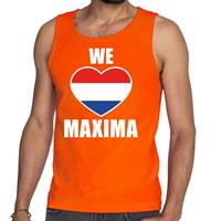 Shoppartners Oranje We Love Maxima tanktop / mouwloos shirt voor heren