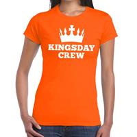 Shoppartners Oranje Kingsday crew t-shirt voor dames