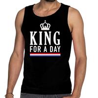 Shoppartners Zwart King for a day tanktop / mouwloos shirt voor heren