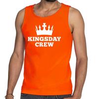 Shoppartners Oranje Kingsday crew tanktop / mouwloos shirt voor heren