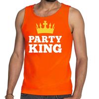 Shoppartners Oranje Party King tanktop / mouwloos shirt voor he Oranje