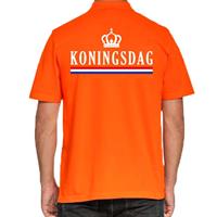 Shoppartners Koningsdag poloshirt vlag oranje voor heren