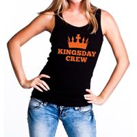 Shoppartners Zwart Kingsday crew tanktop / mouwloos shirt voor dames