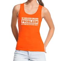 Shoppartners Oranje Ik heb een drankprobleem tanktop / mouwloos shirt voor da Oranje