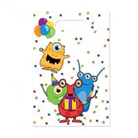 Haza Original feestzakjes monster party 6 stuks