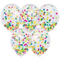 Haza Original Confetti ballonnen zijdevloei kleur per 5 stuks