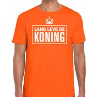 Shoppartners Oranje Lang lebe der Konig Duits t-shirt heren Oranje