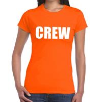 Shoppartners Crew tekst t-shirt oranje dames Oranje