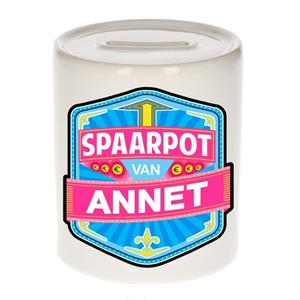 Kinder spaarpot voor Annet - keramiek - naam spaarpotten