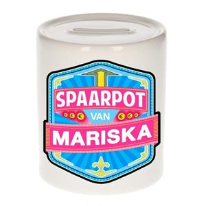 Kinder spaarpot voor Mariska - keramiek - naam spaarpotten