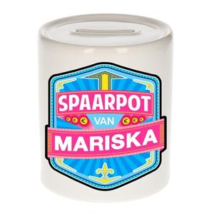 Kinder spaarpot voor Mariska - keramiek - naam spaarpotten