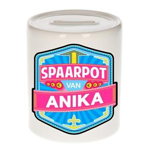 Kinder spaarpot voor Anika - keramiek - naam spaarpotten