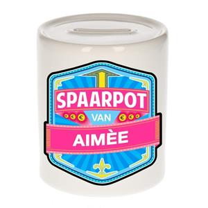 Kinder spaarpot voor Aim?e - keramiek - naam spaarpotten