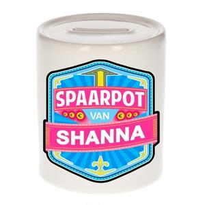 Kinder spaarpot voor Shanna - keramiek - naam spaarpotten