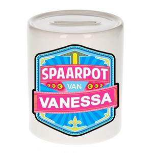 Kinder spaarpot voor Vanessa - keramiek - naam spaarpotten