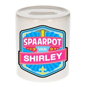 Kinder spaarpot voor Shirley - keramiek - naam spaarpotten