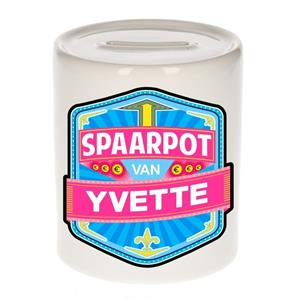 Kinder spaarpot voor Yvette - keramiek - naam spaarpotten