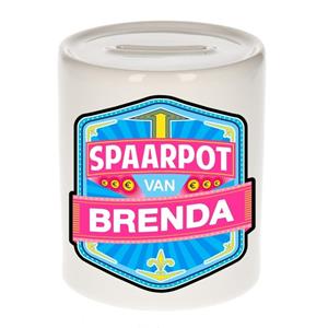 Kinder spaarpot voor Brenda - keramiek - naam spaarpotten