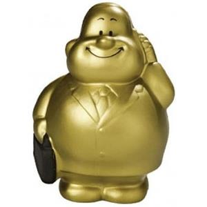 Anti stressbal goud zakenman in pak Multi