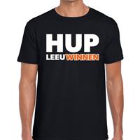 Bellatio Decorations Nederland supporter t-shirt Hup LeeuWinnen zwart heren -