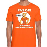 Shoppartners Nederland supporter t-shirt Leeuwinnen zijn los oranje heren Oranje
