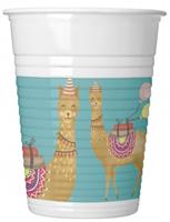 Partybecher Llama 200 ml, 8 Stück