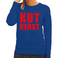 Shoppartners Foute kersttrui Kut Kerst blauw voor dames