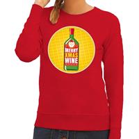Shoppartners Foute kersttrui Merry Christmas wine rood dames (44) Rood