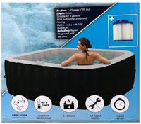 XQ Max Hottub opblaasbaar 145x145x65 cm zwart en wit
