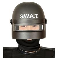 Politie SWAT verkleed helm met vizier voor kinderen