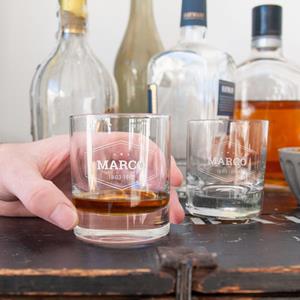 YourSurprise Whiskey glas graveren - 4 stuks