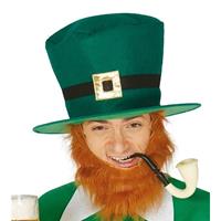 Groene St Patricks day hoge hoed voor volwassenen