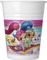 Partybecher Shimmer and Shine - Glitter Friends 200 ml, 8 Stück