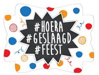 Deurbord Hoera Geslaagd Feest