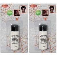 Smiffys Halloween - 2x Vloeibare latex schmink/make-up tube 28 ml Multi
