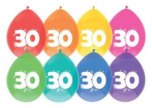 Ballon leeftijd 6 stuks 30 jaar