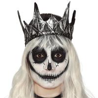 Halloween - Koning/koninginnen verkleed kroon zilver Zilver