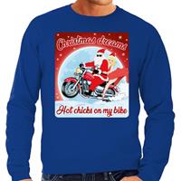 Bellatio Foute kersttrui christmas dreams blauw voor heren