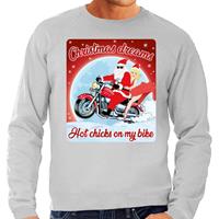 Bellatio Foute kersttrui christmas dreams grijs voor heren