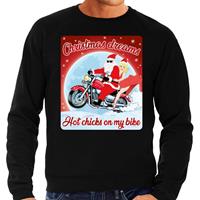 Bellatio Foute kersttrui christmas dreams zwart voor heren